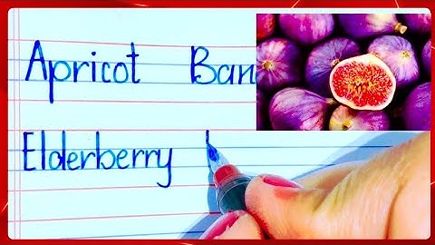 Print Handwriting Practice with Fruit Names A to Z | Improve your handwriting