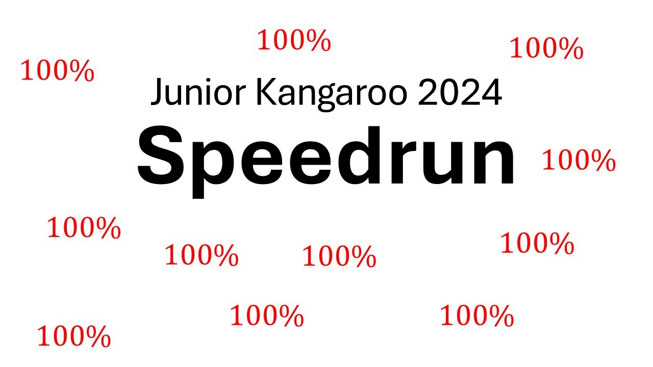 Junior Kangaroo 2024 [SPEEDRUN] - YouTube