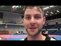 Damon Sansum speaking after his gold medal at the German Open