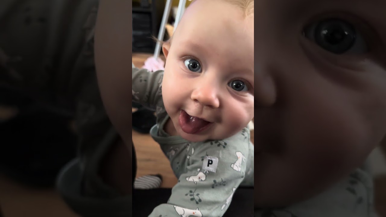 baby kayla closeup 😂 all up in the camera!