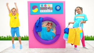 Download lagu Kids learn to do teamwork with Magic Giant Toys - Funny stories for kids