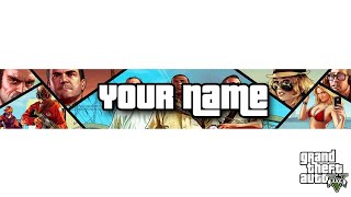 FREE GTA V YouTube Banner (PSD Included)