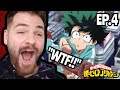 DEKU F***ING DID IT!!!!! | MY HERO ACADEMIA - EPISODE 4 | FIRST TIME REACTION