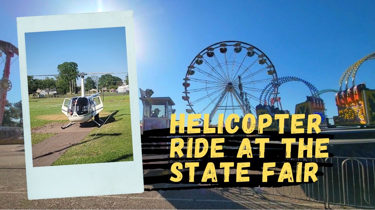 Helicopter Ride Fun Fair Helicopter ride experience sa State Fair - YouTube