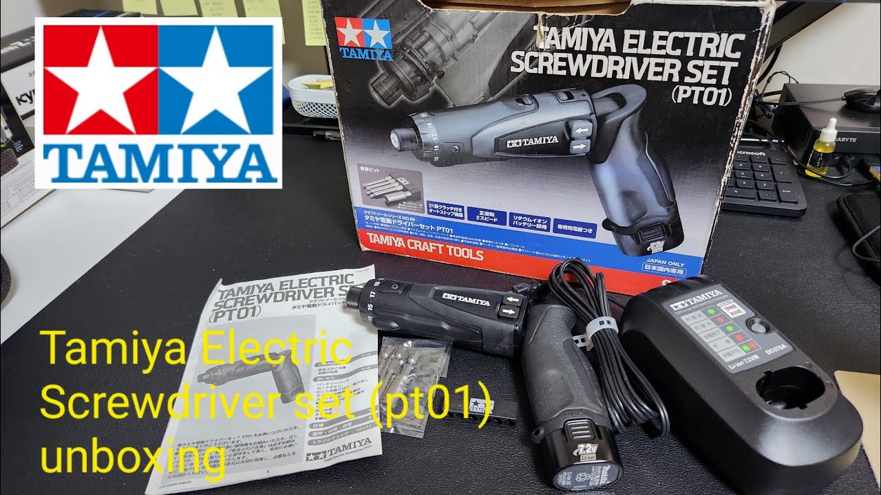 Tamiya 74089 electric screwdriver set (pt01) unboxing / 타미야