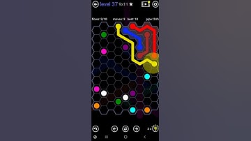 How To Solve Flow Free Hexes Hextangle Pack Level 37 9x11 Board Walk Through Solution Walkthrough