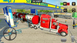 Oil Tanker Long Trailer Truck Simulator-Road Train Gameplay screenshot 2