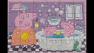 Peppa Pig Is Having Bath With George Puzzle Trefl 9In1 Jigsaw
