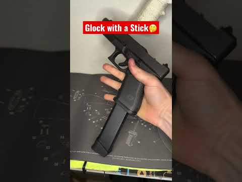 Glock with a STICK🤔 #shorts
