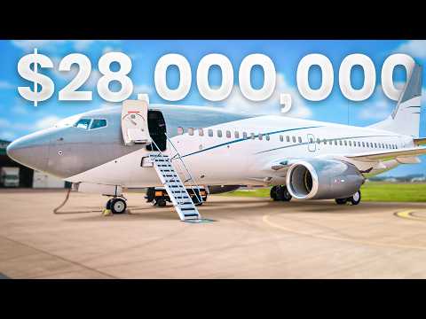 Inside A $28,000,000 Boeing Private Jet! - YouTube
