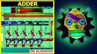 ALGODOO PRIMITIVE ADDER MECHANICAL AND SCRIPTED