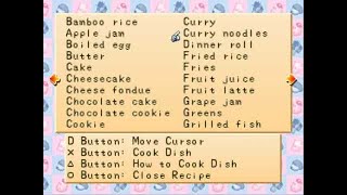 Pengaruh Alat dan Bahan Tambahan Resep Terhadap Kualitas Masakan - Harvest Moon Back To Nature