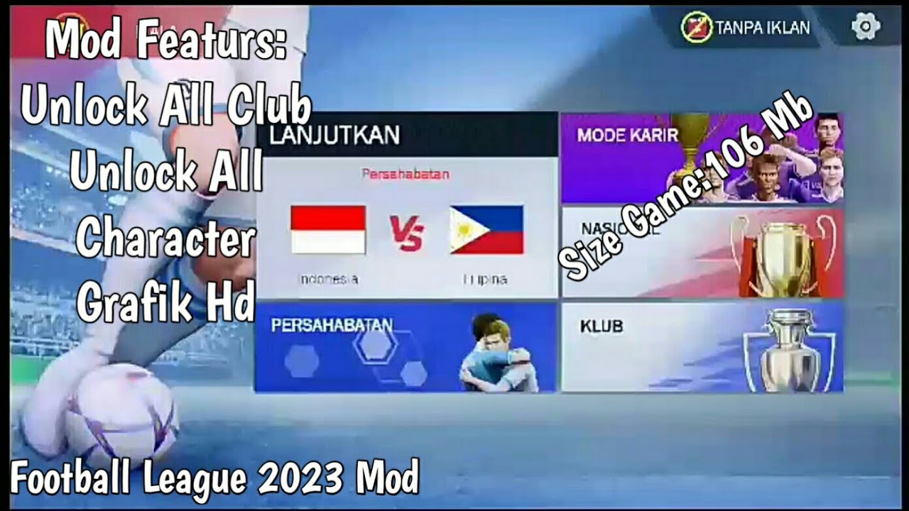 Game Sepak Bola Seru!! Grafik HD Dan Size Nya Ringan!!
