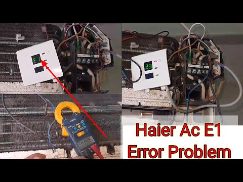 How to solve Haier AC E1 E2 error codes | How to check AC sensor with a multimeter