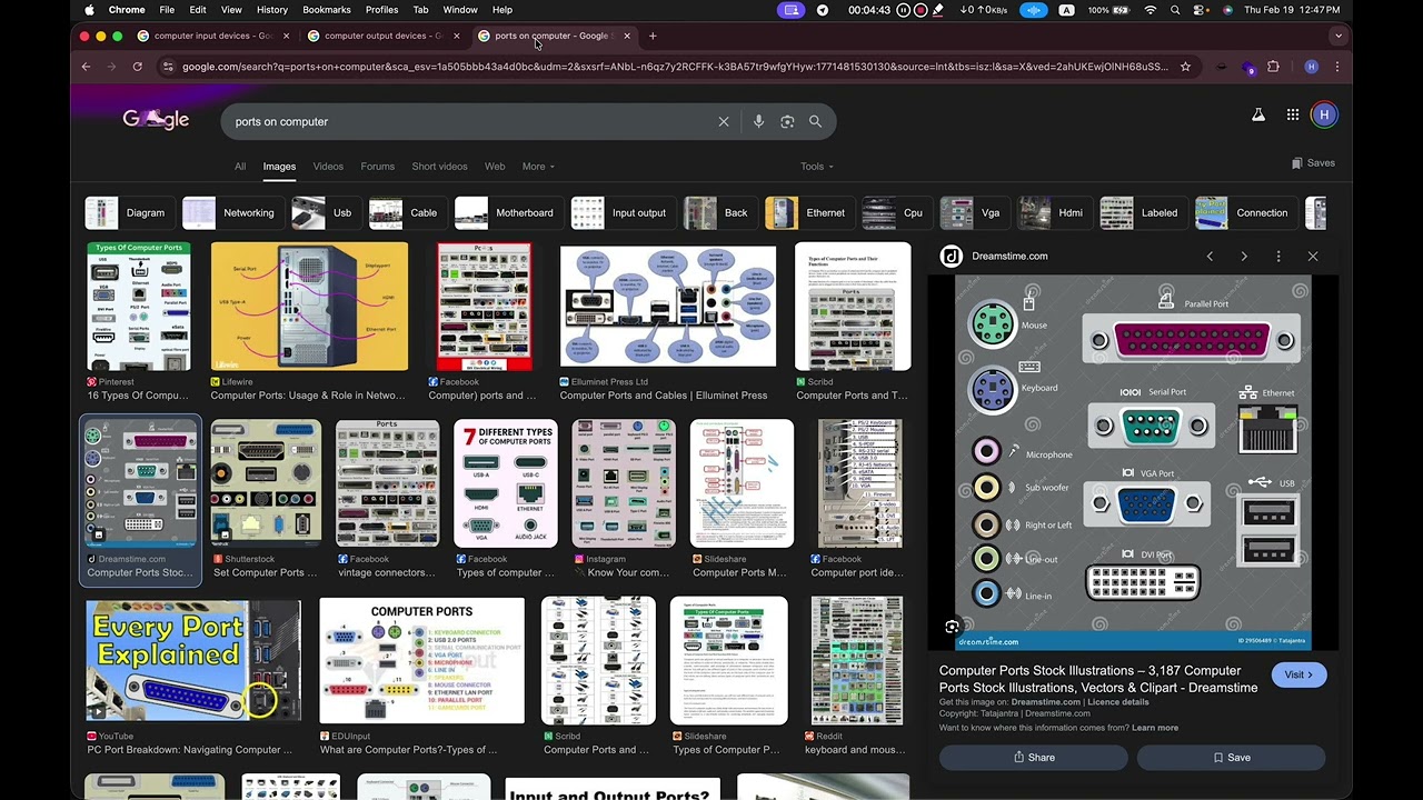 6. Input/Output Devices & Ports on Computers