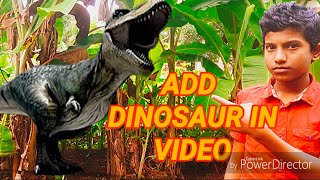 HOW TO ADD DINOSAUR IN VIDEO || in power director || M TECH CRAFTS screenshot 5
