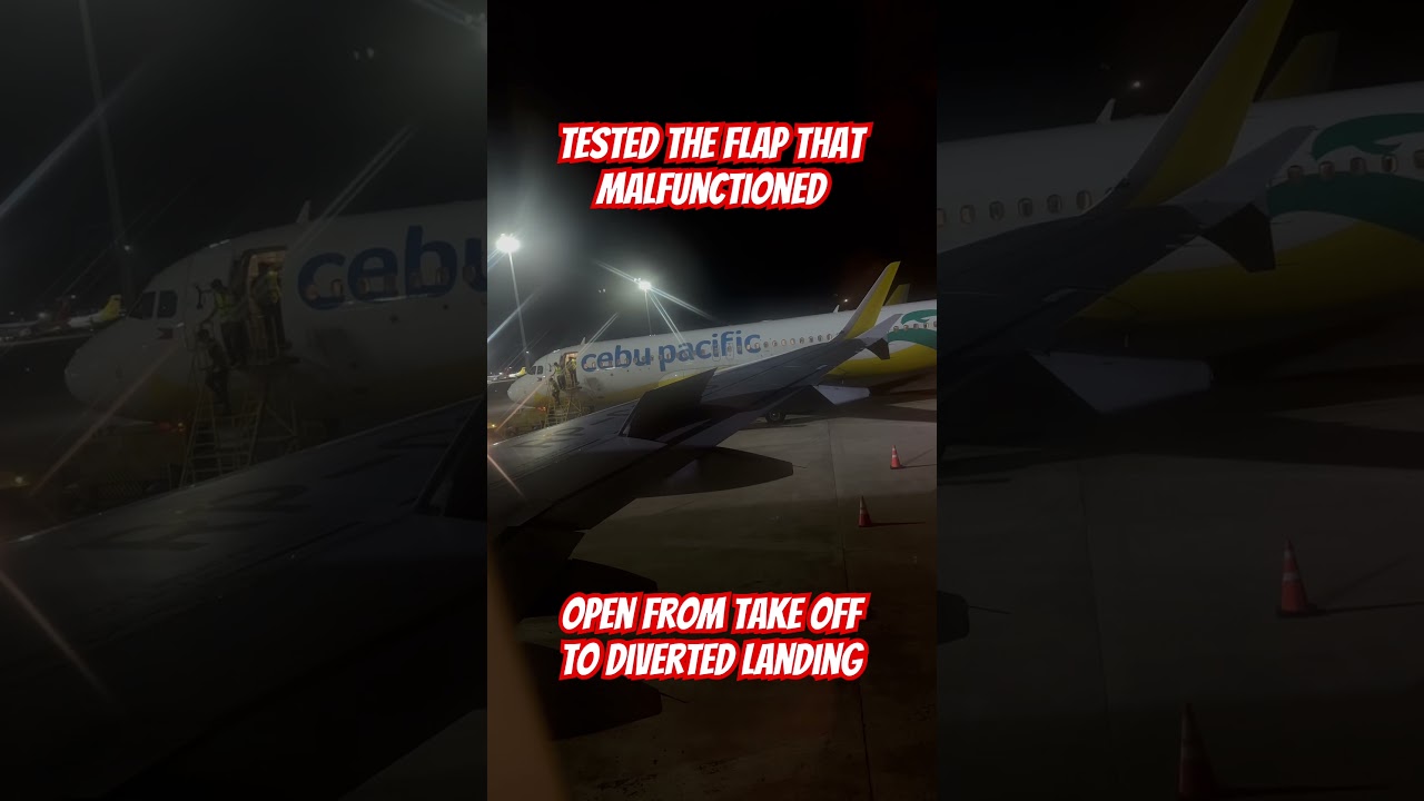 PAL PR2818 Davao to Manila diverted to Cebu. Flap open since take off to landing 