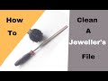 Cleaning A Jeweller&#39;s File With A Brass Brush | Cleaning Jewelry File | Jewelry File Cleaning