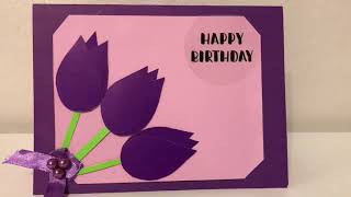 ОТКРЫТКА ПОДАРОК МАМЕ Своими руками На День матери/How ty make a birthday card paper tulips/Эмилия