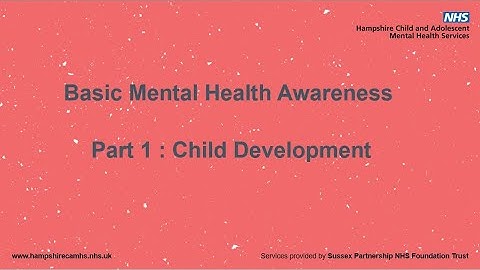 e-Learning module - part 1: Child development