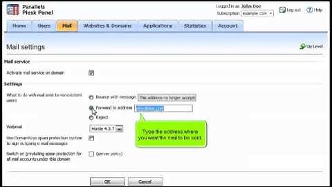 How to specify a Catchall E-mail Account in Plesk 10