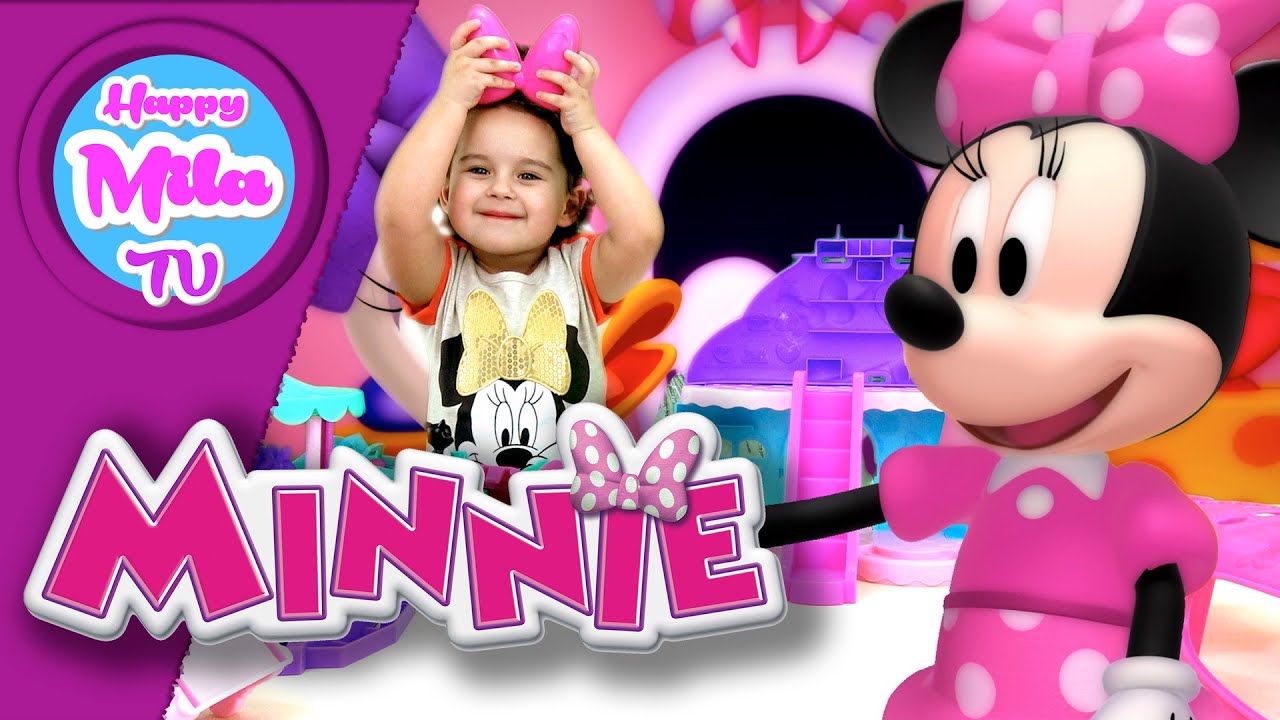 Торговый Центр Минни Маус вращающиеся двери веселый обзор | HappyMilaTV #24