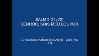 Video thumbnail of "SALMO 21 (22) - SENHOR, SOIS MEU LOUVOR"