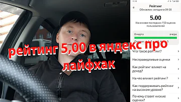 Что дает рейтинг 5 в Яндекс Такси