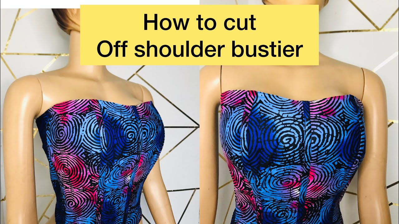 how-to-cut-off-shoulder-bustier-beginner-friendly-method-youtube