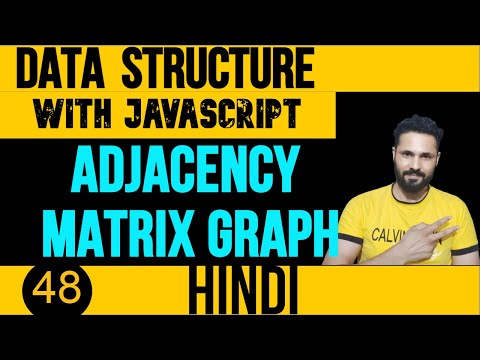 DSA with JavaScript in Hindi #48 Graph Adjacency matrix