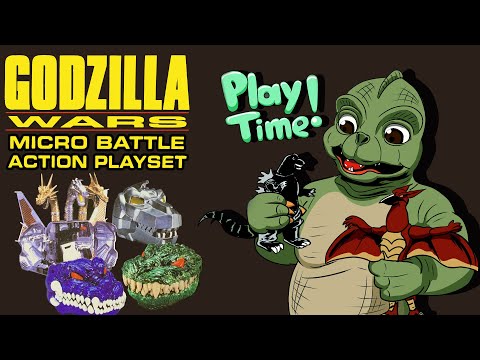 Trendmasters Godzilla Wars Micro Battle Playsets - MIB Play Time Ep 14