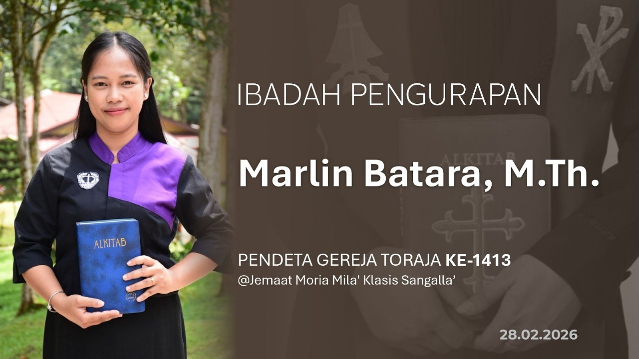 🔴 [LIVE] IBADAH PENGURAPAN Marlin Batara, M.Th. | 28.02.2026