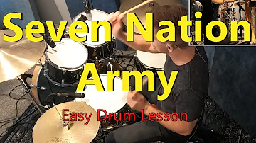 Seven Nation Army Easy Drum Lesson - The White Stripes