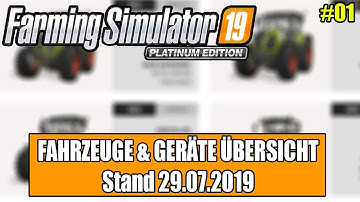 LS19 Platinum Add-On - Fahrzeuge & Geräte Übersicht #1 ( Stand 29.07.19)