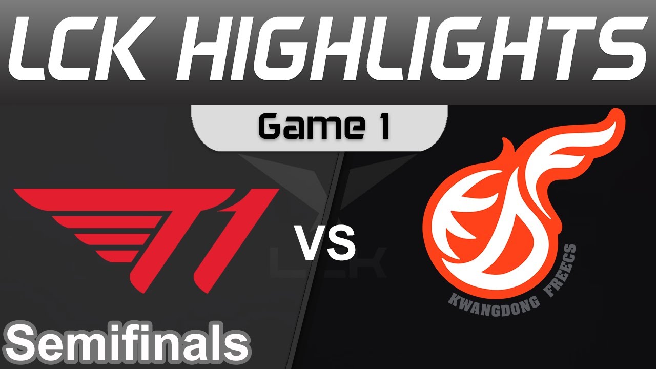 T1 vs KDF Highlights Game 1 Semifinals LCK Spring Playoffs 2022 T1 vs Kwangdong Freecs by Onivia