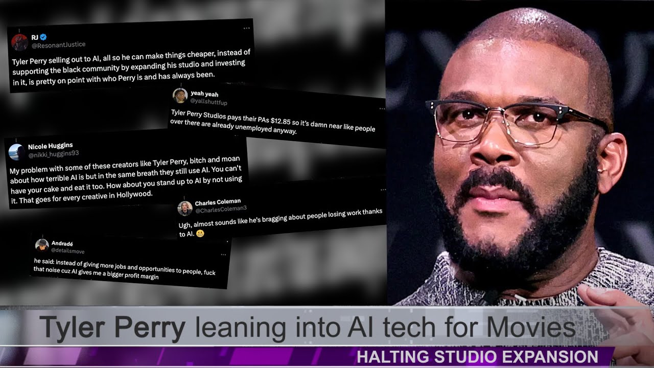 Tyler Perry thinks AI can create movies just as well as he can