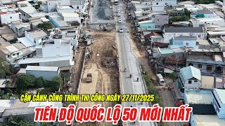 Quốc Lộ 50 Rần Rần Trên Đại Công Trường Mở Rộng Quốc Lộ 50 Từ Cầu Ông Thìn Về Đa Phước