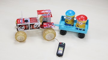 How to make an amazing remote Tractor with matchbox   | Amazing video |