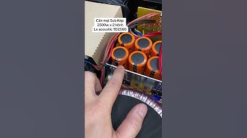 Cân mọi loại sub kép _ Lx acoustic TD2500 (2 kênh x 2500w) mạch class TD -Sò MJL hiệu suất cao |