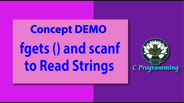 Concept DEMO fgets () and scanf to Read Strings