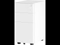 Yitahome 3drawer metal filing cabinet office drawers with keys install