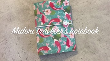 Tutorial Agenda Midori Traveler’s Notebook plastificata senza plastificatrice