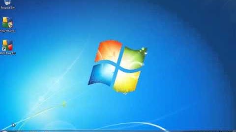 Windows 7 - Acessing the control panel