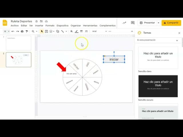 Putting a Spinner in Google Slides 