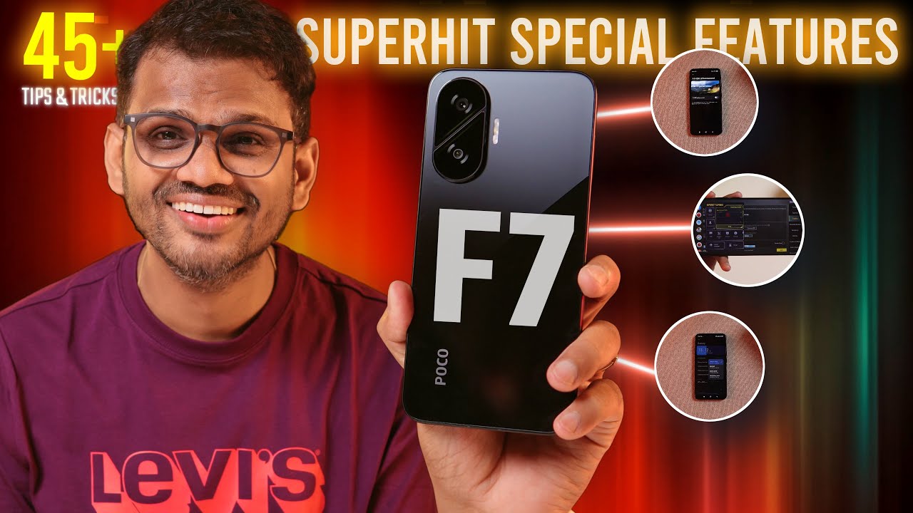 Poco F7 Tips & Trick 🔥 Poco F7 45+ Hidden Features - Best Phone 2025