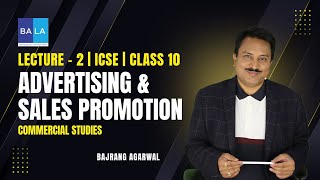 Lecture - 2| ICSE Commercial Studies | Class - X : Advertising & Sales Promotion #icse #class10