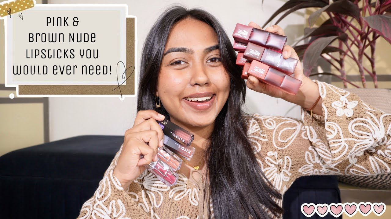 These New Pink & Brown Nude Lipsticks Are Serving!! 😻 Nude Lipstick Haul🫶🏽 | Maybelline Kiro TIRTIR