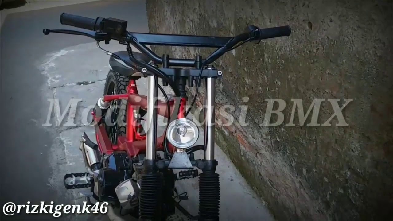  BMX  cube modifikasi  sepeda  motor dari honda supra x 125 