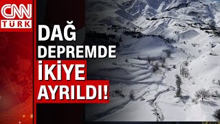 11 ili yıkan deprem, Doğanşehir'deki Kızılzarf Dağı'nı ikiye ayırdı! \