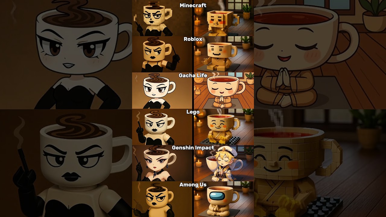 Espressona Signora & Chai Maestro in Different Styles | Italian Brainrot